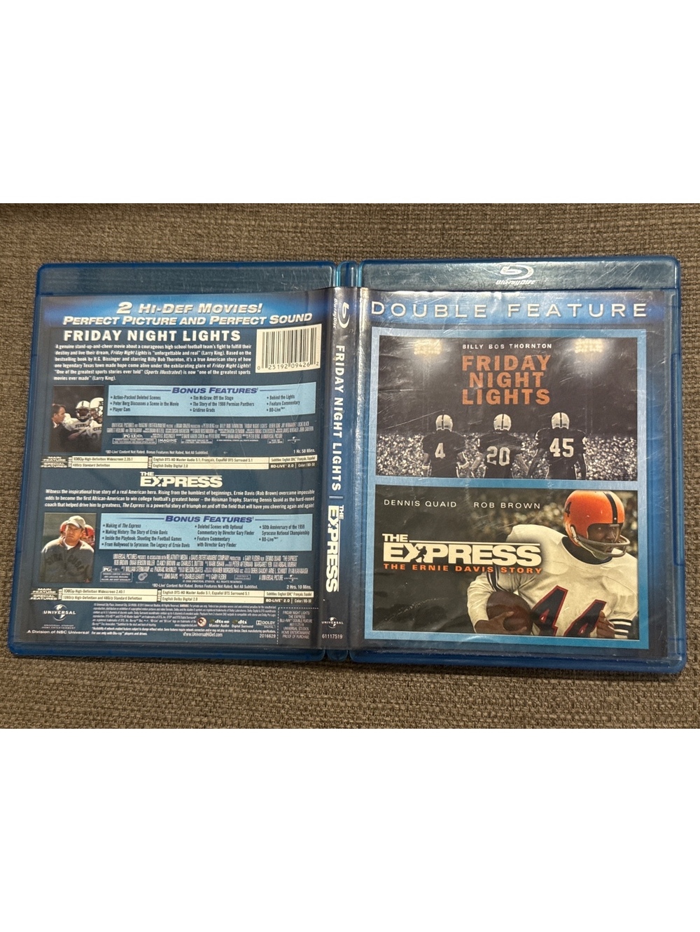 Friday Night Lights/The Express (Blu-ray Disc, 2011, 2-Disc Set)